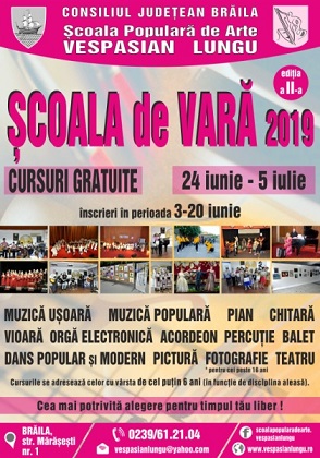 scoala de vara, vespasian lungu braila