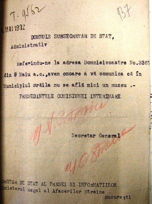 raspuns primaria braila referitor la muzeu