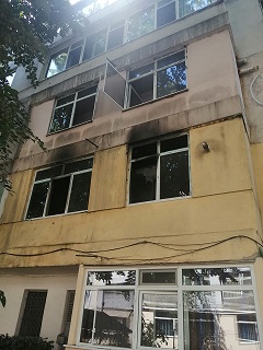 incendiu bloc 