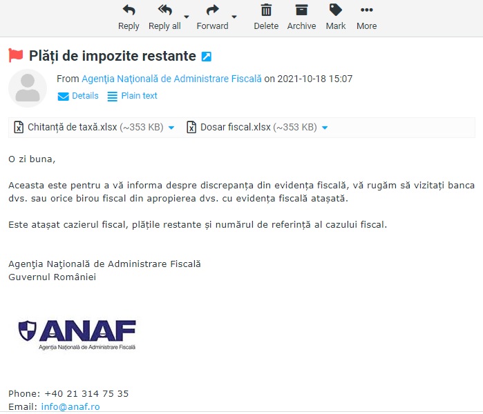 anaf atac cibernetic 