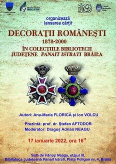 Lansarea cărții Decorații românești în colecțiile Bibliotecii Județene Panait Istrati ...