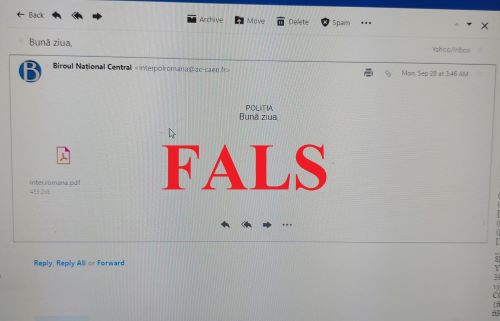 email fals in numele politiei 