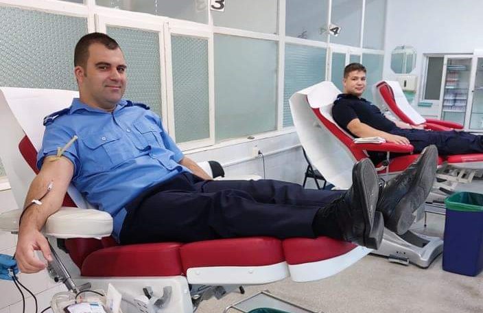 Jandarmii brăileni au donat sânge  