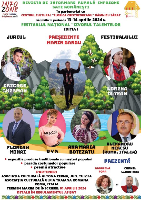 Râmnicu Sărat. Prima ediție a Festivalului Național Izvorul Talentelor