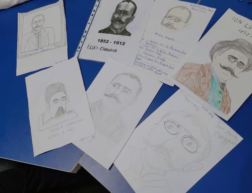 Elevii Școlii Gimnaziale Ion Luca Caragiale Brăila celebrează patronul spiritual al școlii de ziua școlii 2