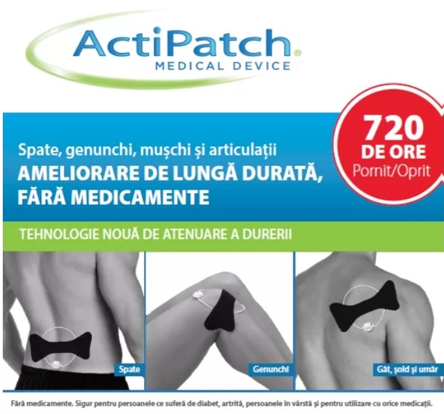 Cum te ajuta ActiPatch sa ameliorezi durerile osteoarticulare si musculare